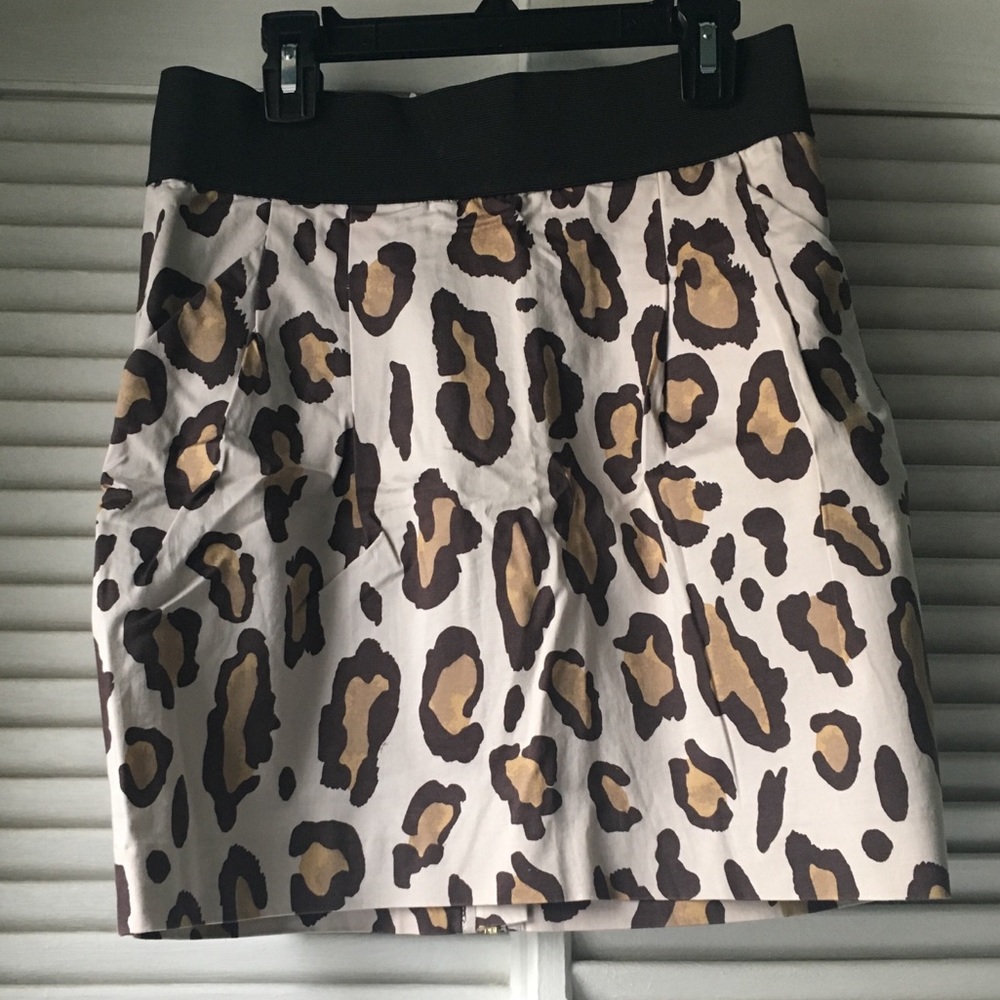 Armani Exchange Animal Print Mini Skirt